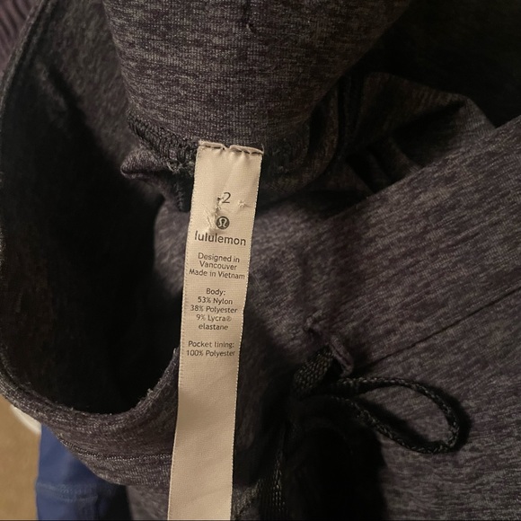 LULULEMON Ready to Rulu Jogger Charcoal Gray Joggers Size 2 - Picture 5 of 6